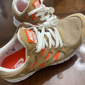 Nike Mens Free Run 2 Hemp Orange Running Shoes Sneakers